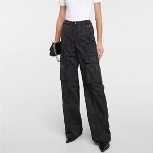 Marine Serre Survival wide leg cargo pants